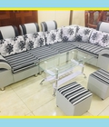 Hình ảnh: Thanh Lý Sofa Góc Chữ L Hoa Văn Giá Rẻ 