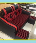 Hình ảnh: Thanh Lý Sofa Mini 2 Chổ Đỏ Đen Giá Rẻ 
