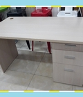 Hình ảnh: Thanh Lý Bàn Làm Việc 1m2 Có Hộc Màu Kem Giá Rẻ 
