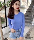 Hình ảnh: Áo thun lụa mát trơn tay dài KX15020 mới nè