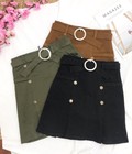 Hình ảnh: Chân váy kaki khoen nút KX15026 mới nè