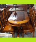 Hình ảnh: Thanh Lý Bàn Ăn Gỗ Tràm Oval 6 Ghế Giá Rẻ 