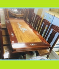 Hình ảnh: Thanh Lý Bàn ăn Gỗ Tràm Cẩn 8 Ghế Giá Rẻ 