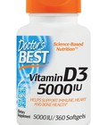 Hình ảnh: Viên uống bổ sung Vitamin D3 5000 IU bổ sung canxi, chống lão hoá