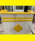 Hình ảnh: Thanh Lý Quầy Lễ Tân Mini 1m2 Trắng Vàng Giá Rẻ 