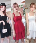 Hình ảnh: Đầm 2 dây tầng 3 màu CAO CẤP LL25021 mới nè