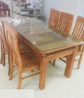 Hình ảnh: Bàn Ăn Gỗ Sồi 6 Ghế Giá Rẻ 