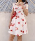 Hình ảnh: Đầm thun hoa hồng CAO CẤP LL27020 hình thật chụp sàn mới nè