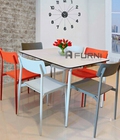 Hình ảnh: Bộ bàn ăn đẹp hiện đại nhập khẩu dành cho các căn hộ.