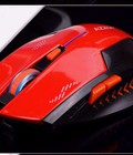 Hình ảnh: Chuột không dây cao cấp AZZOR dùng pin sạc màu Đỏ Mouse ko dây azzor