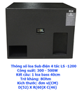 Hình ảnh: Loa Sub điện 4 tấc JBL, LS 1200 Siêu trầm