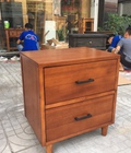 Hình ảnh: Tủ đầu giường giả cổ gỗ tràm 2 ngăn kéo SP:1359