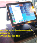 Hình ảnh: máy tính tiền cảm ứng hai màn hình cho quán karraok,bida tai hà tp hồ chí minh