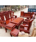 Hình ảnh: Bộ Bàn Ghế Minh Quốc Voi Gỗ Hương Vân