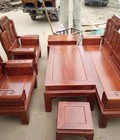 Hình ảnh: Bộ Bàn Ghế Âu Á Hộp Chương Voi Gỗ Hương Vân