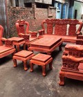 Hình ảnh: Bộ Bàn Ghế Minh Quốc Voi Gỗ Hương Huyết