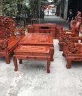 Hình ảnh: Bộ Bàn Ghế Nghê Khuỳnh Gỗ Hương Đá
