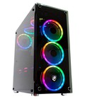 Hình ảnh: Vỏ máy tính Vitra quinn W330 tempered Glass 2 side Kèm 3 Fan Ring RGB có điều khiển