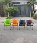 Hình ảnh: ghế nhựa cafe chân inox giá rẻ 