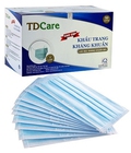 Hình ảnh: Bộ 3 Hộp khẩu trang kháng khuẩn cao cấp TDCare 4 lớp Xanh