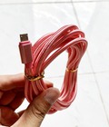 Hình ảnh: Cáp sạc điện thoại android dài 3 mét cao cấp dây được phủ kim loại ánh kim chống xước loại tốt