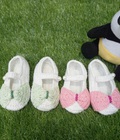 Hình ảnh: Giày móc len dành cho bé gái 0 12 tháng NinaCrochet GBG04