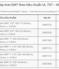 Hình ảnh: Bảng báo giá ống thép luồn dây điện Smartube