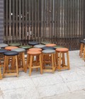 Hình ảnh: Ghế đôn gỗ cafe giá rẻ.