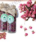 Hình ảnh: Trà nụ hoa hồng hữu cơ, chuẩn Organic, lọ thủy tinh đẹp