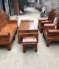 Hình ảnh: Bộ bàn ghế Âu Á Hộp Voi gỗ hương đá