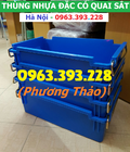 Hình ảnh: Thùng nhựa đặc có quai xách, thùng nhựa có quai sắt, hộp nhựa công nghiệp