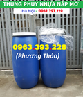 Hình ảnh: Thùng phuy nhựa 160L, Thùng phuy nhựa 220L, Thùng phuy nhựa nắp mở.