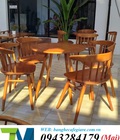 Hình ảnh: bộ bàn ghế cafe gỗ giá rẻ