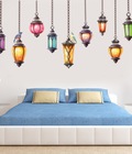 Hình ảnh: Decal dán tường đèn treo lạ mắt