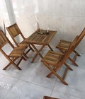 Hình ảnh: Thanh lý bộ bàn ghế xếp gỗ cafe