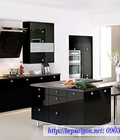 Hình ảnh: Tủ bếp Acrylic đen sang trọng