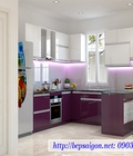 Hình ảnh: Tủ bếp chất liệu Acrylic cho gia đình Việt