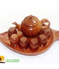 Hình ảnh: Bộ bình trà khay chiếc lá