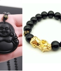 Hình ảnh: Combo Dây chuyền phật Di Lặc và vòng tay phong thủy Tì Hưu Vàng