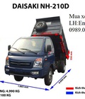 Hình ảnh: Giá xe ben dasaki 2.4 tấn/ ben DASAKI 2.4 TAN/ giá xe ben TMT 2T4/ ben TMT 2t4 trả góp