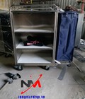 Hình ảnh: xe làm phòng 1 túi gấp inox 201 VS61X02