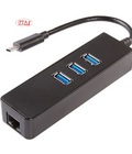 Hình ảnh: Dây USB Type C ra Hub USB 3 cổng 3.0 và LAN GIGA 100.1000