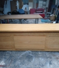 Hình ảnh: Dọn thanh lý gấp bàn lễ tân 2m2 x 60cm cũ màu vàng