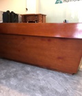 Hình ảnh: Thanh lý quầy lễ tân bằng gỗ mặt đá đã sd mới 90% dài 2,4m