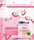 Hình ảnh: Mặt nạ ngủ collagen tổ yến tươi cánh hoa hồng Rova tặng nước hoa hồng