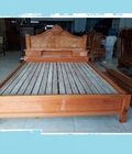 Hình ảnh: Dọn thanh lý Giường Gỗ Gõ Nữ Hoàng 1m6 x 2m G015 