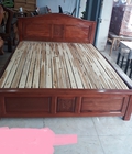 Hình ảnh: Dọn thanh lý gấp Giường Gỗ Xà Cừ 1m6 x 2m G021