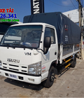 Hình ảnh: Xe tải ISUZU 3t49 thùng dài 4m4 hỗ trợ vay tối đa.