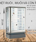 Hình ảnh: đèn bắt muỗi (KRISM),sử dụng tấm keo dính, thay mẹ chăm bé
