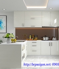 Hình ảnh: Tủ bếp Acrylic màu trắng sang trọng
